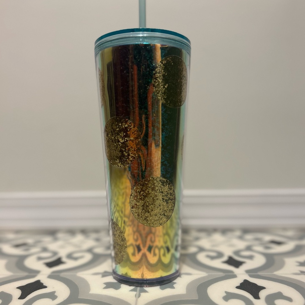 Starbucks 2020 Christmas Holiday GLITTER DOTS Ornament Cup 24 oz - Picture 3 of 4